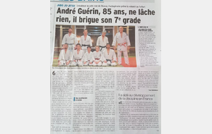 André Guérin vers son 7 ième DAN