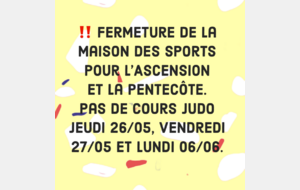 Fermeture de la Maison des sports 