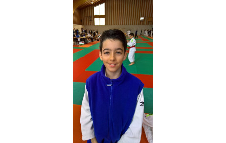 Yanis Guérin, 7ème au championnat départemental benjamins