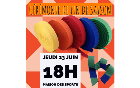 Cérémonie de fin de saison