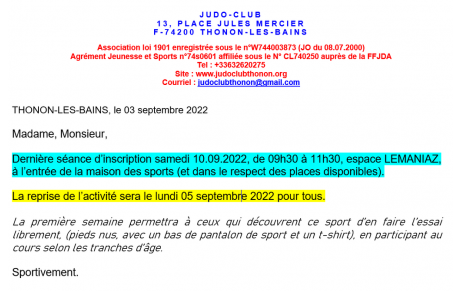 Dernière journée d'inscriptions